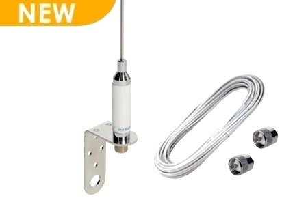 VHF ステンレス ヨットアンテナ 3.3ft（1.0m）パック