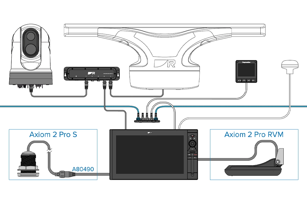 AXIOM 2 PRO 12（12インチ）リアルビジョンMAX 3D内蔵 ＋ ブルーソナー内蔵(1000W) 画像⑥