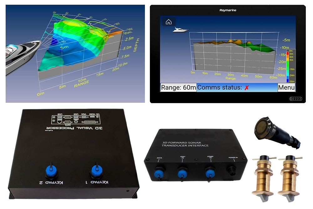 前方ソナー ブロンズ スルハル トランスデューサー（10インチ） 画像①