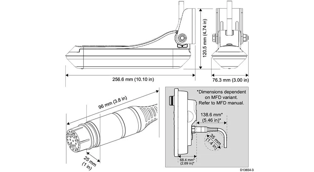 RV-100 トランサム トランスデューサー 画像④